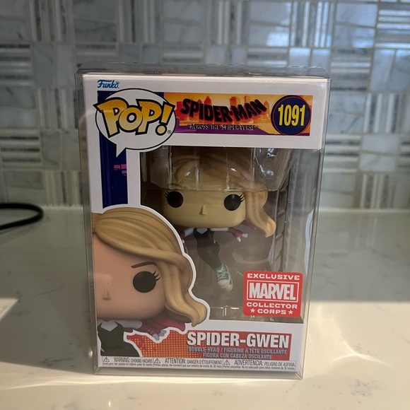 Marvel Across the Spider-Verse Spider-Gwen Marvel Corps Exclusive Funko Pop 1091 - Picture 1 of 6